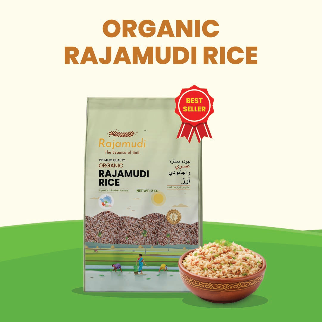 Organic Rajamudi  Rice 2 KG : A Taste of Purity from Mysuru | Certified Organic