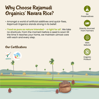 Rajamudi Organic Navara Rice 2 Kg: A Taste of Ancient Wisdom
